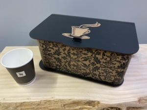 Caja para cápsulas de café